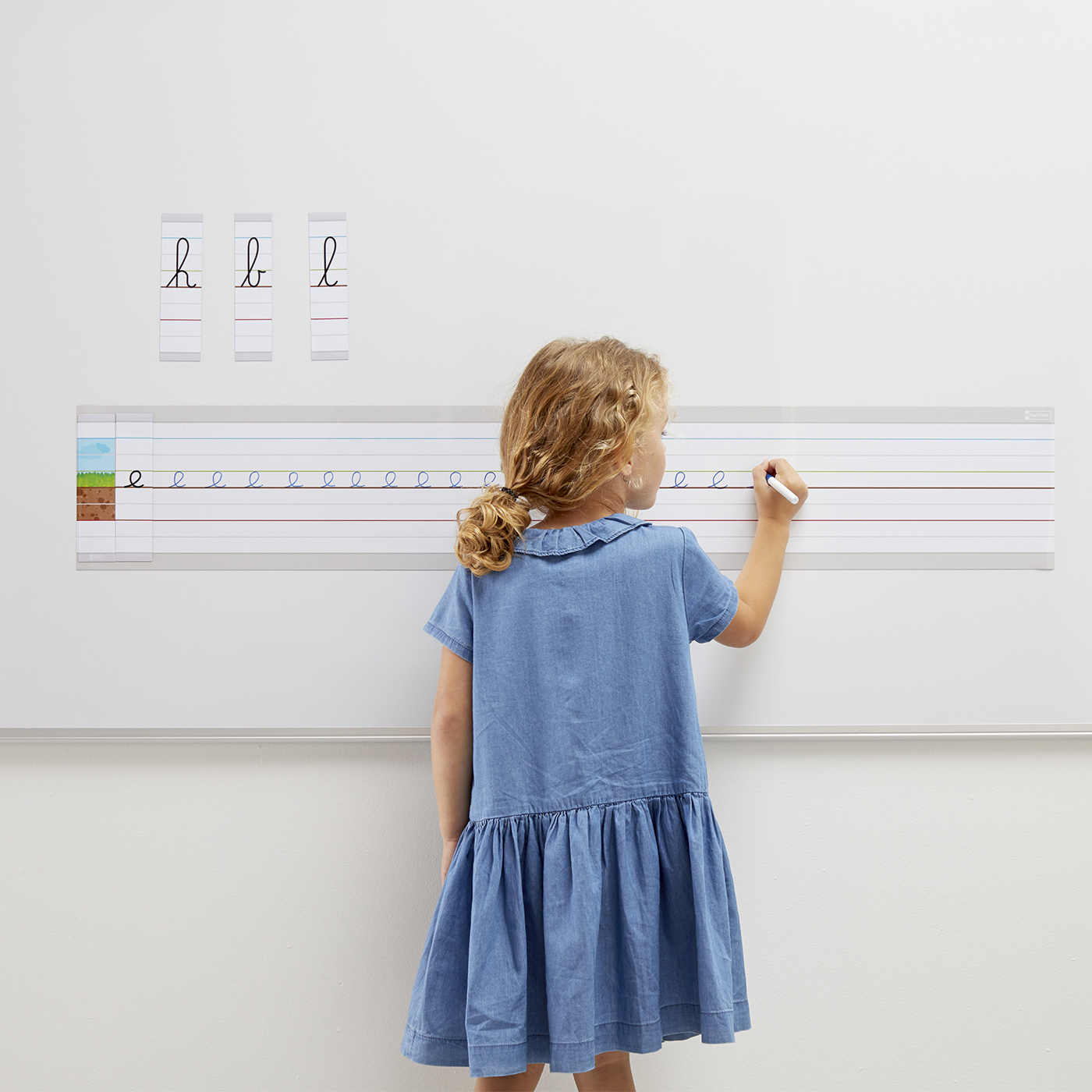 Bande lignée magnétique - 26 lettres grand format - lot de 2