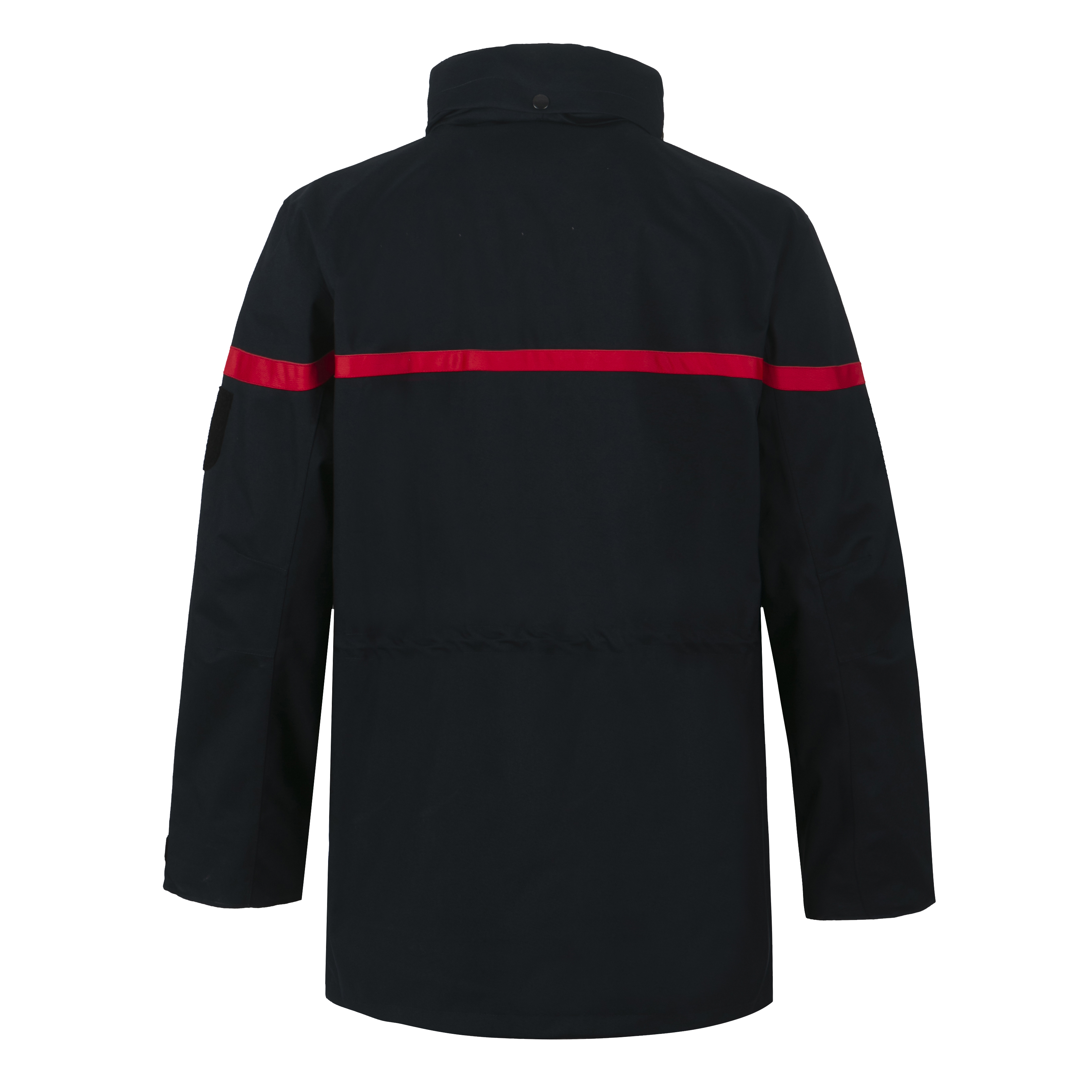 Parka imperméable marine - bande rouge broderie blanche SAPEURS-POMPIERS