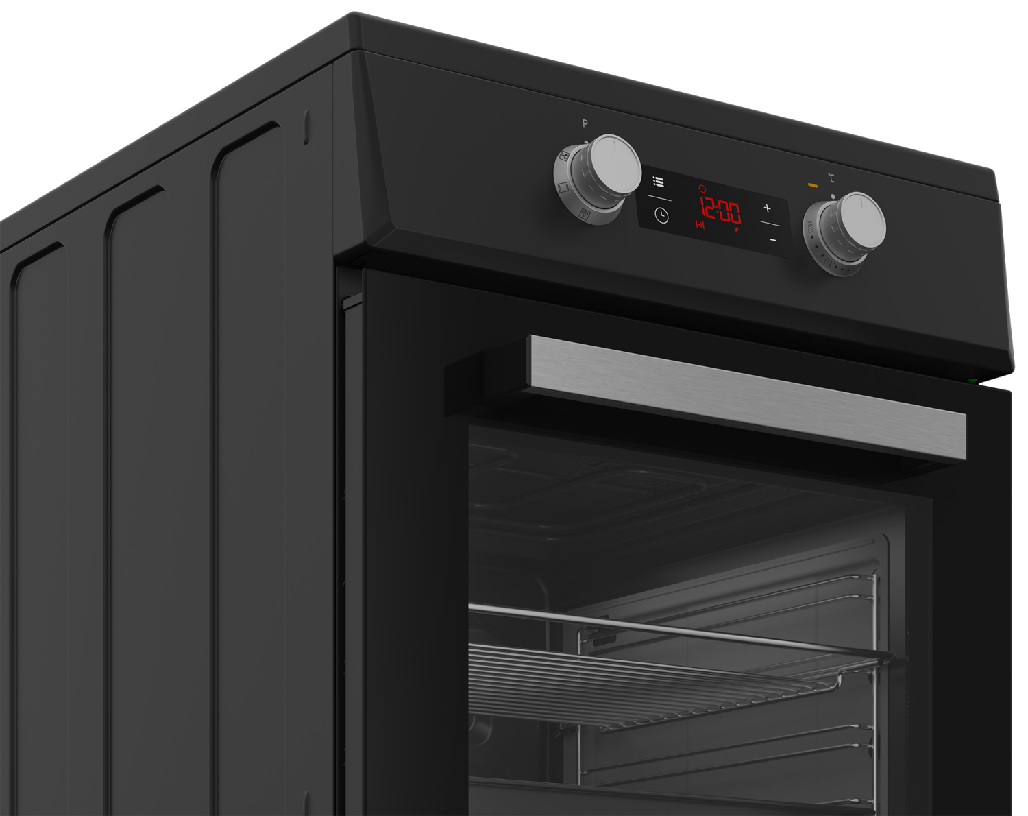 Cuisinière induction petite largeur 3 foyers et four chaleur tournante Beko FSE58301BC