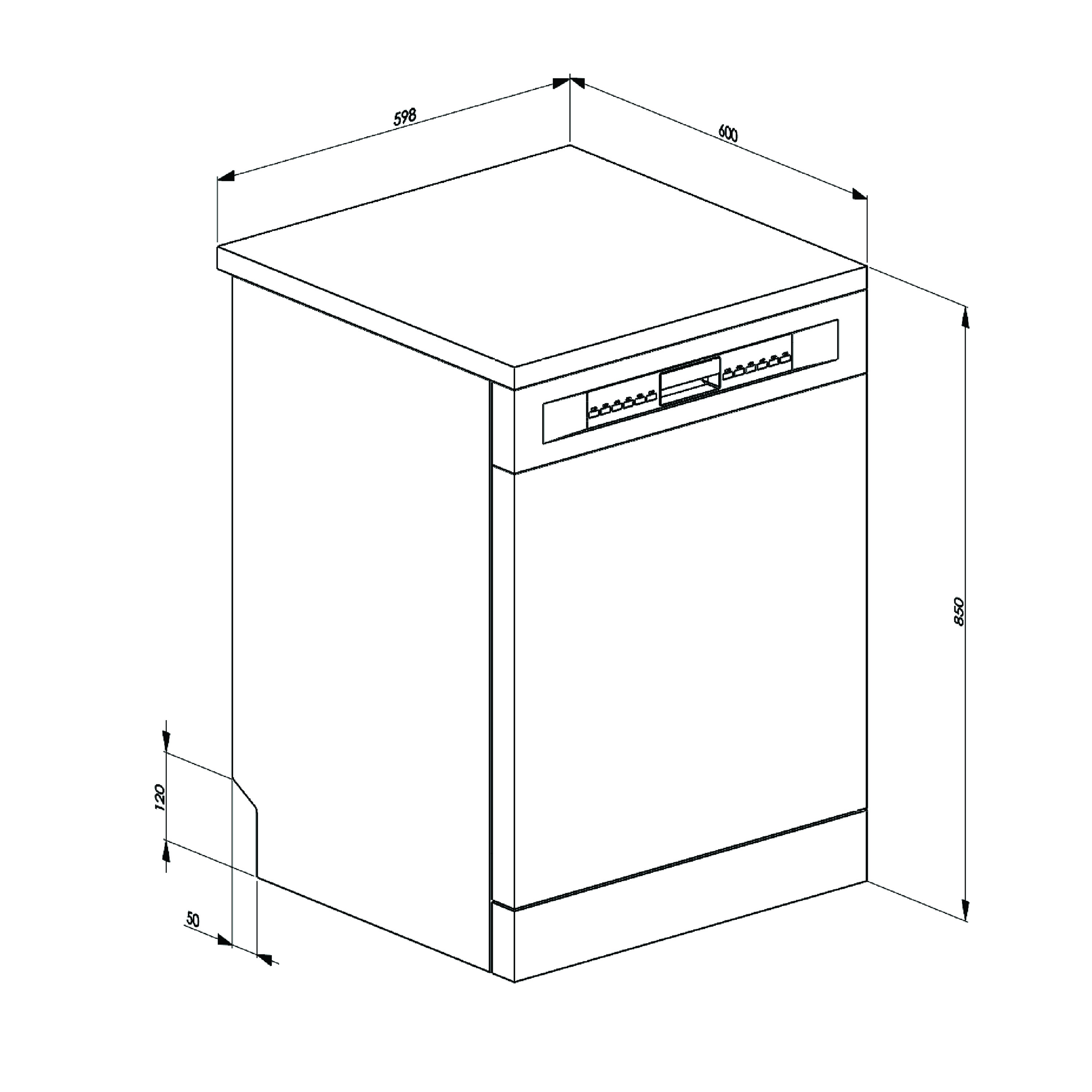 Lave-vaisselle usage intensif 14 couverts Smeg LVS344PM classe C