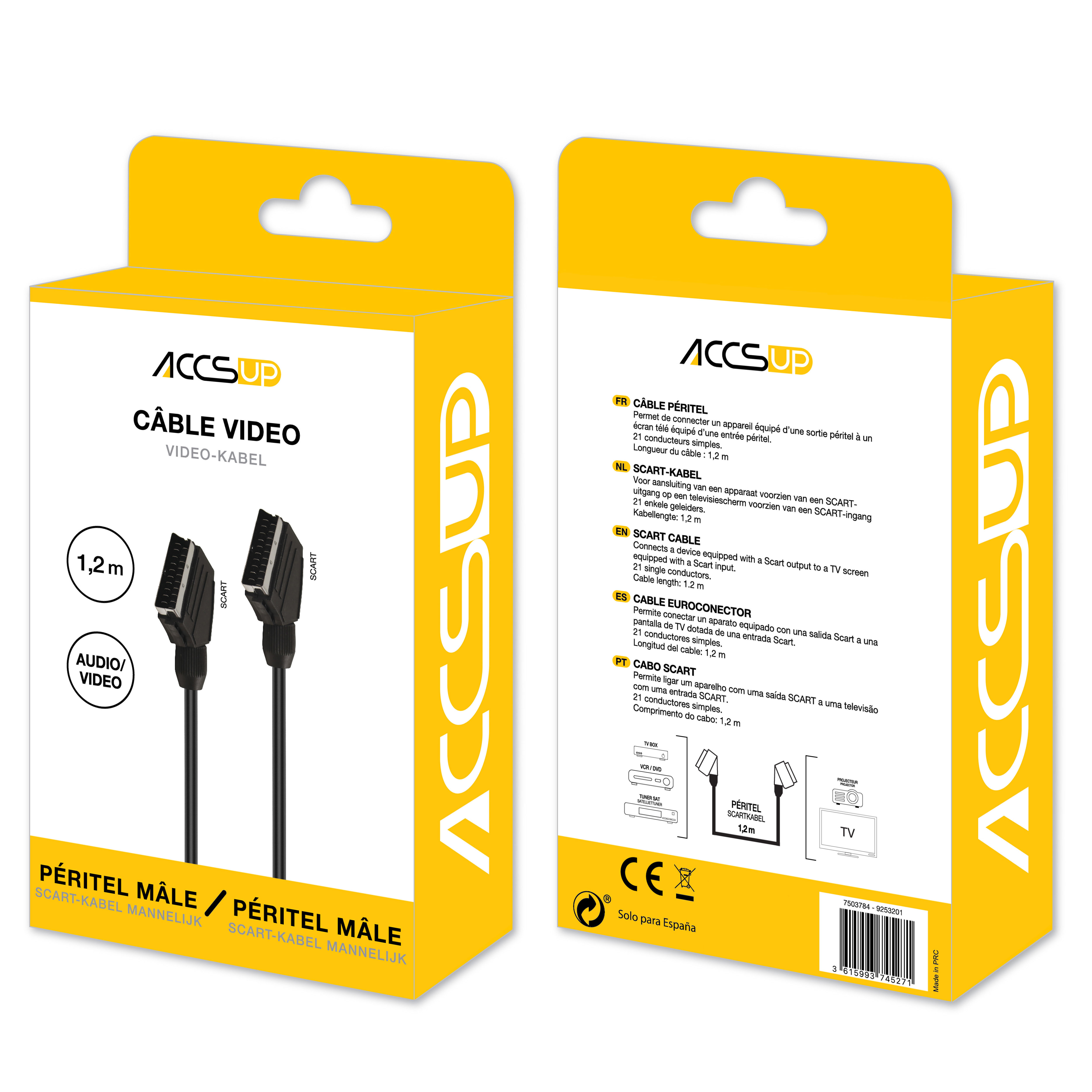 Câble peritel Accsup