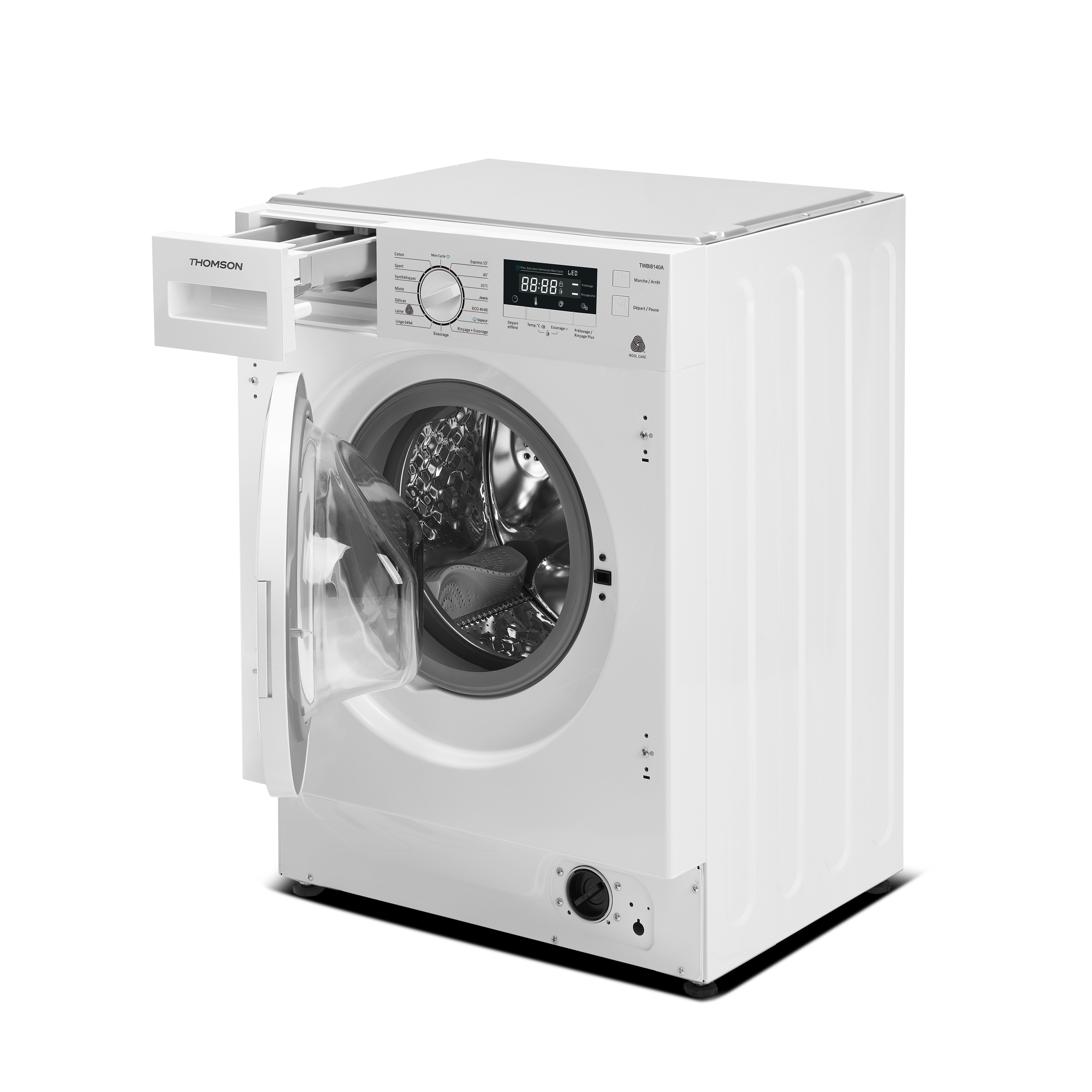 Lave-linge encastrable 8 kg Thomson TWBI8140A classe A