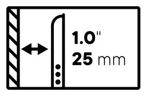 Support mural fixe sans bras articulé pour téléviseur 43'' et plus One For All WM2611 -