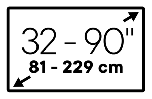 Support mural fixe sans bras articulé pour téléviseur 43'' et plus One For All WM2611 -