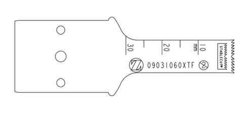 Lame sagittale 0,60 x 31 x 9 mm type Fine - stérile - longueur non ajustable