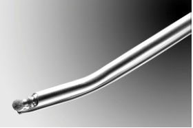 Fraise diamantée coudée 15° - Ø 2,9 mm - l. 11 cm - lot de 3 - fraise pour chirurgie de la DCR