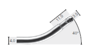 Lame 40° rotative Ø 3,5 mm - à l'unité - lame pour chirurgie des polypes