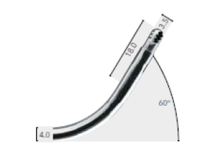 Lame 60° rotative Ø 3,5 mm - à l'unité - lame pour chirurgie des polypes