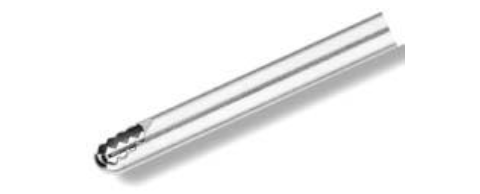 Lame tricut droite - Ø 4 mm - l. 22,5 cm - à l'unité - lame pour debulking laryngé