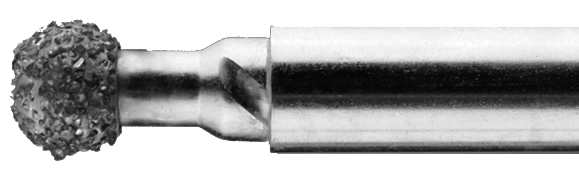 Fraise ronde diamantée 15° - Ø 5 mm - l. 15 cm - à l'unité