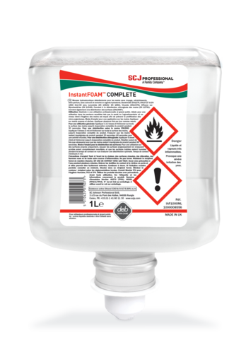 Mousse de désinfection des mains Deb Instant Foam Complete - 6 cartouches de 1 l