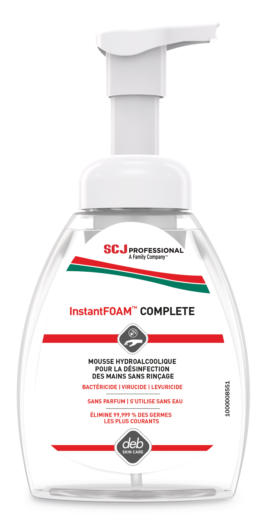 Mousse de désinfection des mains Deb Instant Foam Complete - 6 flacons pompe de 250 ml