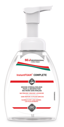 Mousse de désinfection des mains Deb Instant Foam Complete - 6 flacons pompe de 250 ml