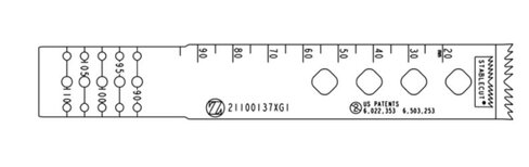 Lame sagittale 1,37 x 100 x 21 mm type GTS - stérile - longueur utile ajustable 90 - 110 mm
