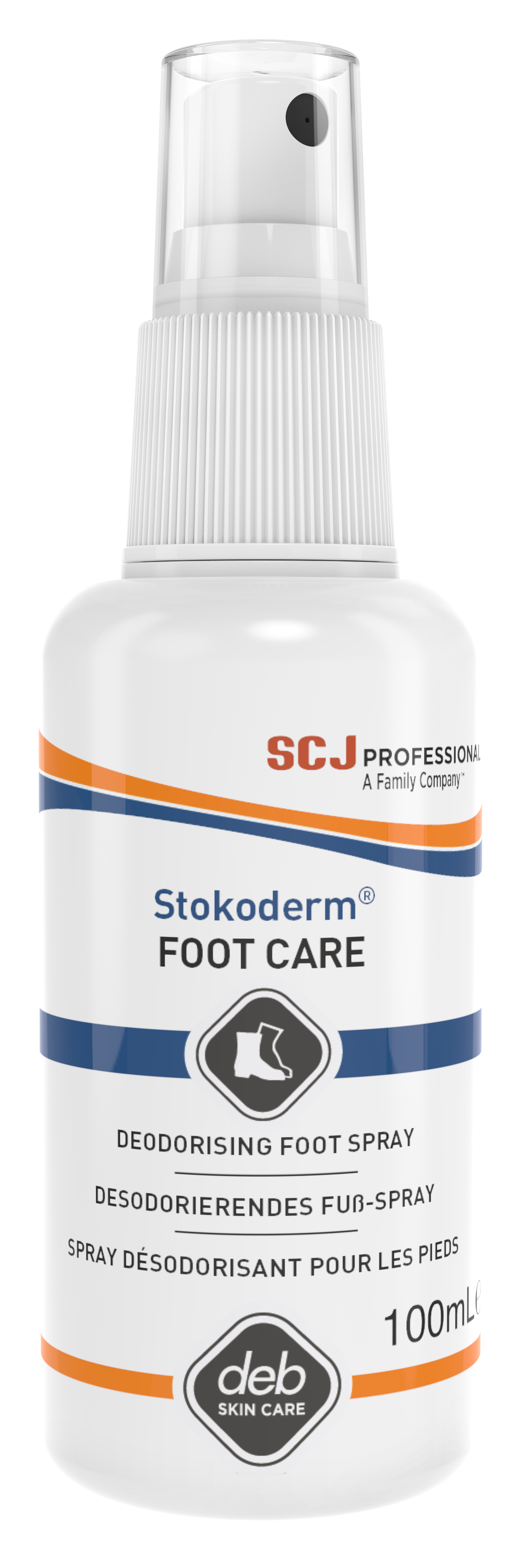 Spray de protection déodorant pieds Stokoderm Foot Care - carton de 25 spray de 100 ml