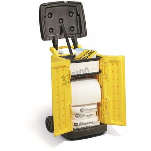 Chariot haute visibilité anti-déversement Pig hydrophobe pour huiles