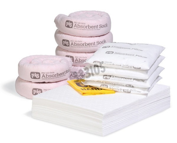 Recharge pour kit anti-déversement sur roulettes Pig hydrophobe pour huiles