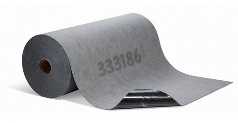 Tapis absorbant et adhésif double épaisseur Pig Grippy Gris rouleau de 81 cmx1,02 m