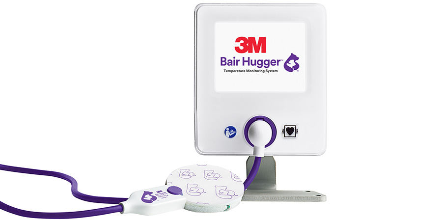 Moniteur de la température centrale 3M Bair Hugger - 71 x 93 x 43 mm - 128 g - h. réglable jusqu à 114 mm