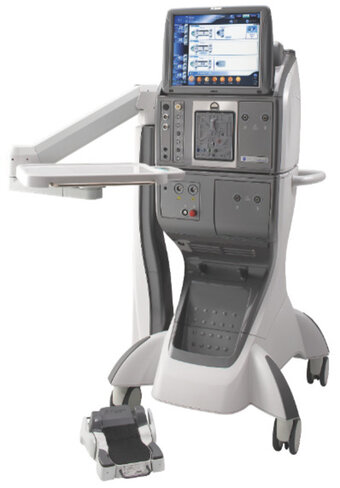 Vitréotome combiné Constellation LXT comprenant chariot - bras avec plateau porte instruments -