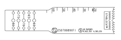 Lame sagittale 0,89 x 70 x 25 mm type Flat - stérile - longueur utile ajustable 60 - 80 mm