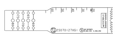 Lame sagittale 1,27 x 70 x 25 mm type GTS - stérile - longueur utile ajustable 60 - 80 mm