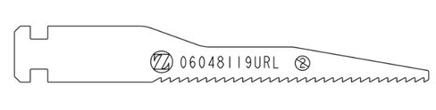 Lame de scie réciproquante ZB 0,89 / 1,19 x 48 x 6 mm