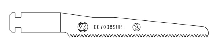 Lame réciproquante 1,19 x 70 x 10 mm - simple dents