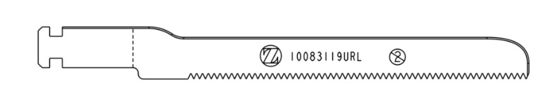 Lame réciproquante ZB 1,00 / 1,19 x 83 x 10 mm