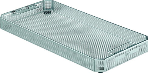 Panier de stérilisation perforé 1/1 - 540 x 253 x 56 mm - à utiliser avec fixations ECCOS et couvercle JF227R