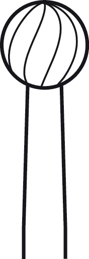 Fraise ROSEN ELAN 4 pour pièce à main 1 anneau - Ø 4,5 mm