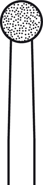 Fraise diamantée ELAN 4 pour pièce à main 1 anneau - Ø 3,5 mm