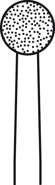 Fraise diamantée ELAN 4 pour pièce à main 1 anneau - Ø 4,5 mm