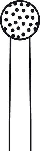 Fraise diamantée rugueuse ELAN 4 pour pièce à main 1 anneau - Ø 4,0 mm