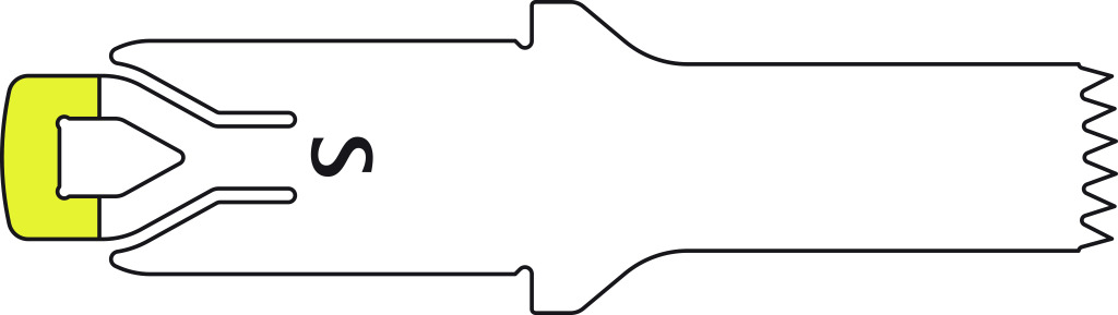 Lame de scie S pour micro scie sagittale ELAN 4 - 15 / 5 / 0,3 mm - lot de 5