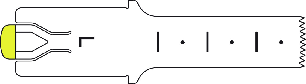 Lame de scie L pour micro scie sagittale ELAN 4 - 35 / 10 / 0,5 mm