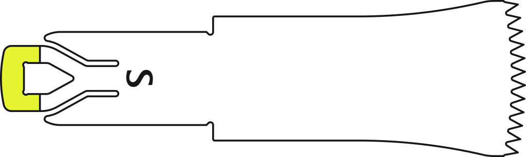Lame de scie S pour micro scie sagittale ELAN 4 - 20 / 10 / 0,3 mm - lot de 5