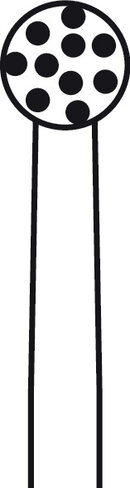 Fraise diamantée extra rugueuse ELAN 4 pour pièce à main 1 anneau - Ø 4,0 mm