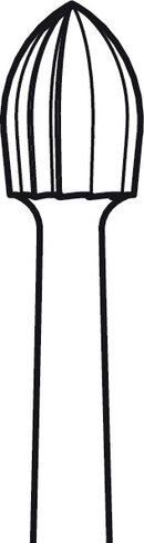 Fraise flamme, type midas ELAN 4 pour pièce à main 1 anneau - Ø 4,0 mm