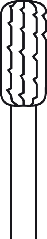 Fraise cylindrique, ELAN 4 pour pièce à main 1 anneau - Ø 4,0 mm