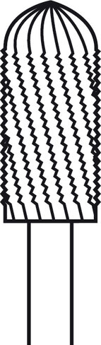 Fraise cylindrique, fraisage doux ELAN 4 pour pièce à main 1 anneau - Ø 5,0 mm