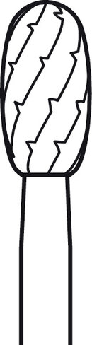 Fraise ovale ELAN 4 pour pièce à main 1 anneau - Ø 4,0 mm