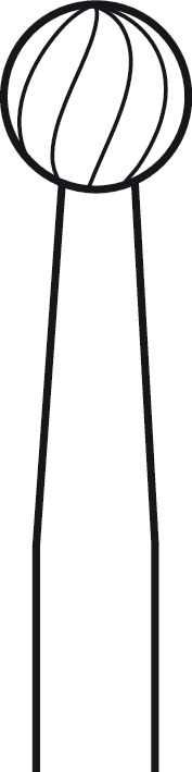 Fraise rosen ELAN 4 pour pièce à main 2 anneaux - Ø 4,5 mm