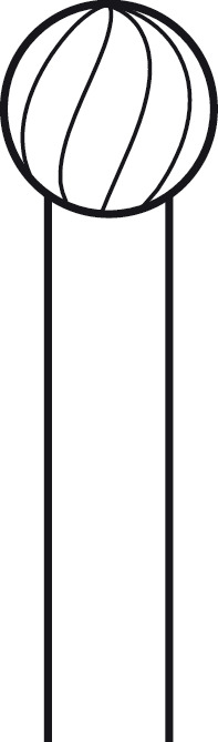 Fraise rosen ELAN 4 pour pièce à main 2 anneaux - Ø 5,0 mm