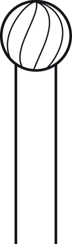 Fraise rosen carbure de tungstène ELAN 4 pour pièce à main 2 anneaux - Ø 5,0 mm