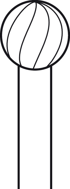 Fraise rosen carbure de tungstène ELAN 4 pour pièce à main 2 anneaux - Ø 6,0 mm