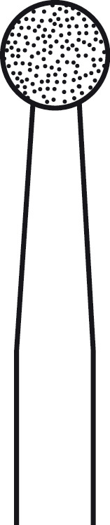 Fraise diamantée ELAN 4 pour pièce à main 2 anneaux - Ø 4,0 mm