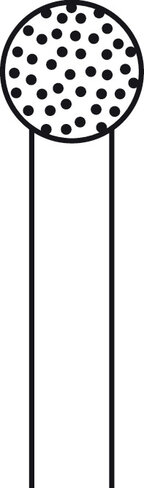 Fraise diamantée rugueuse ELAN 4 pour pièce à main 2 anneaux - Ø 5,0 mm