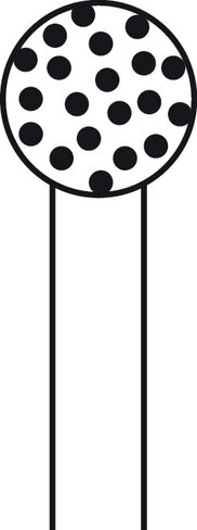 Fraise diamantée extra rugueuse ELAN 4 pour pièce à main 2 anneaux - Ø 6,0 mm