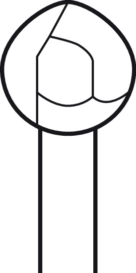 Fraise Twin Cut ELAN 4 pour pièce à main 2 anneaux - Ø 7,0 mm